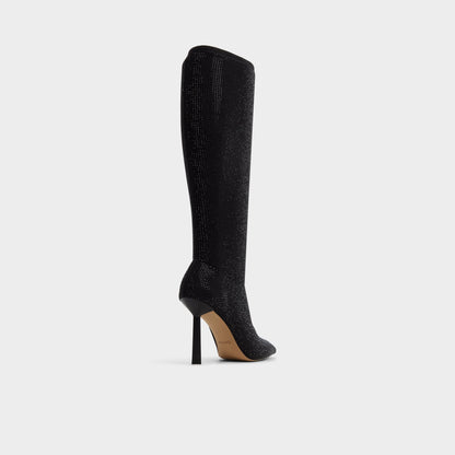 Innez in Other Black - Knee-high boot, Stiletto heel - Other black
