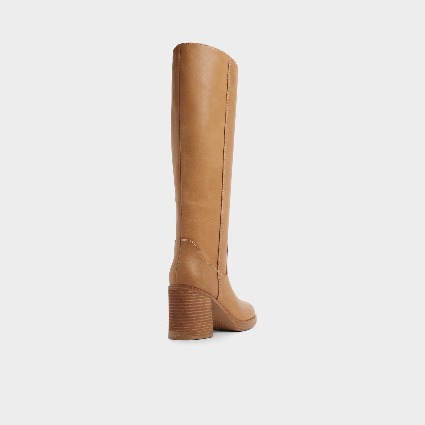Juny in Light Brown - Knee-high boot, Platform - Light brown