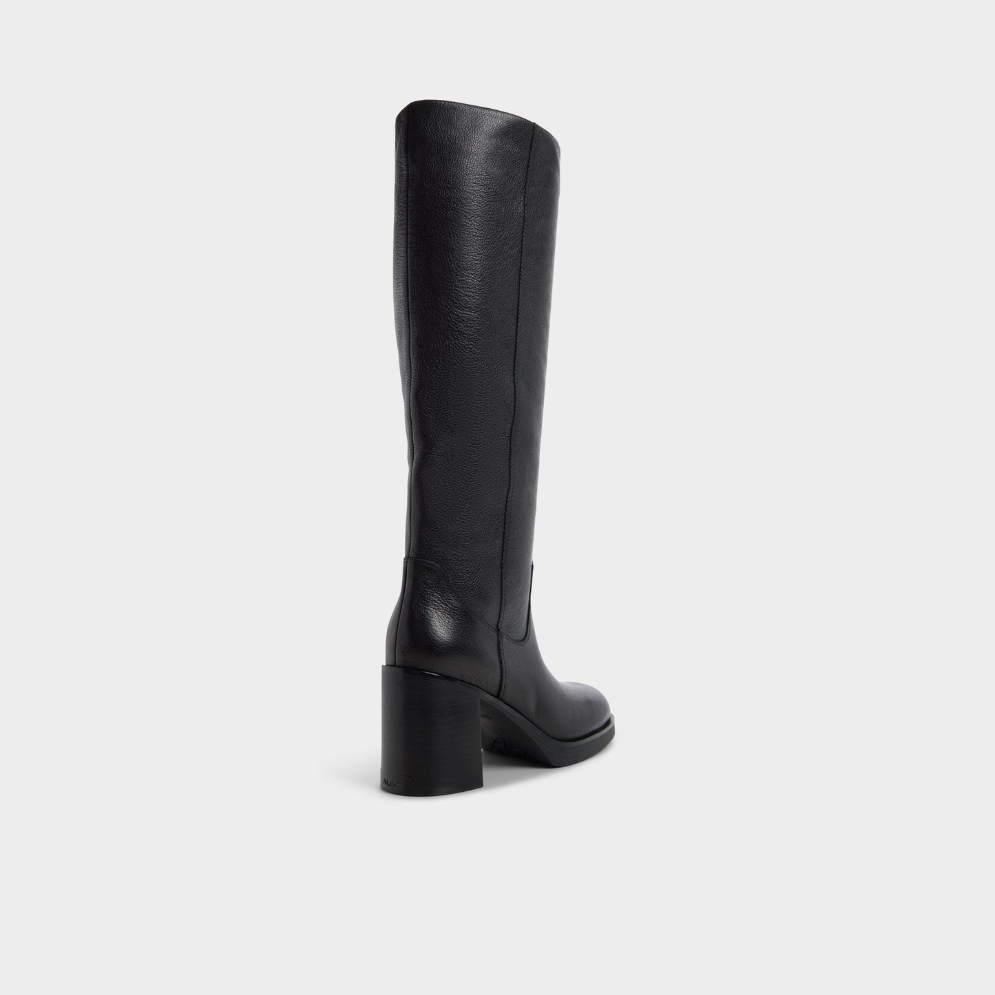 Juny in Black - Knee-high boot, Platform - Black