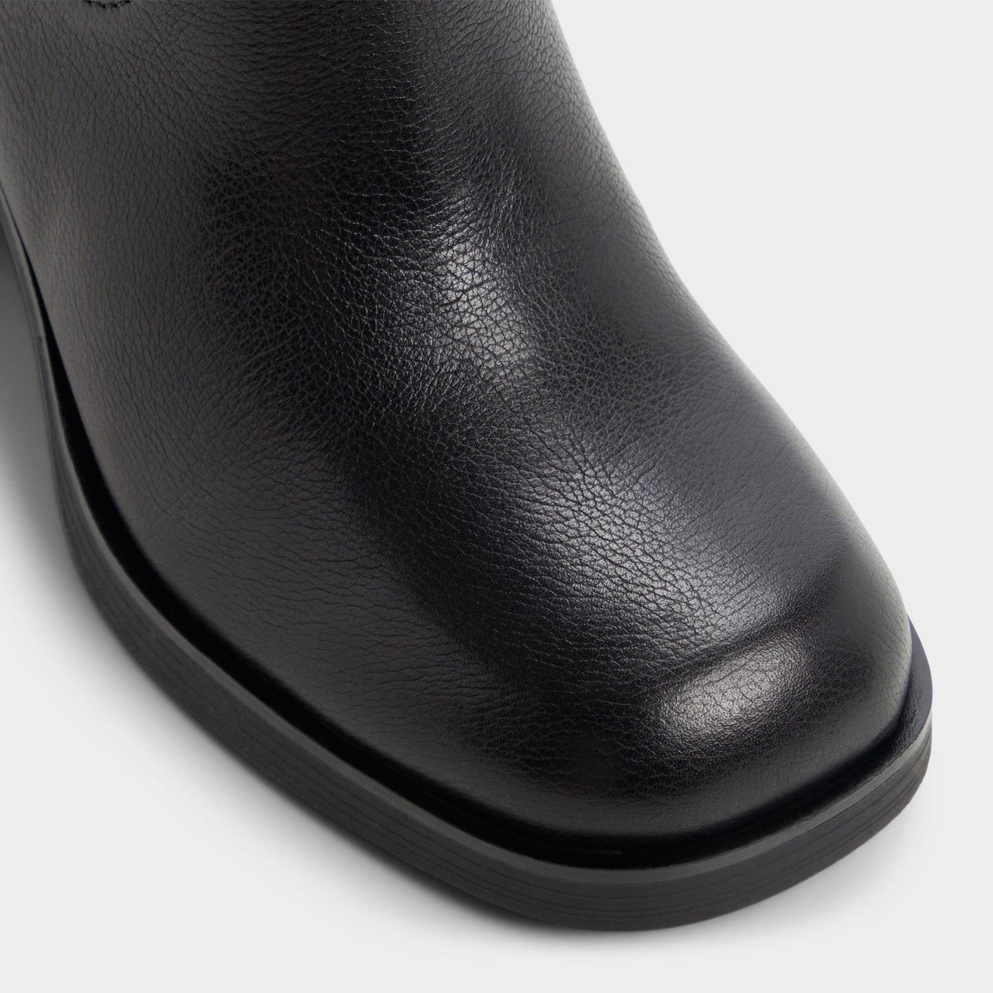 Juny in Black - Knee-high boot, Platform - Black