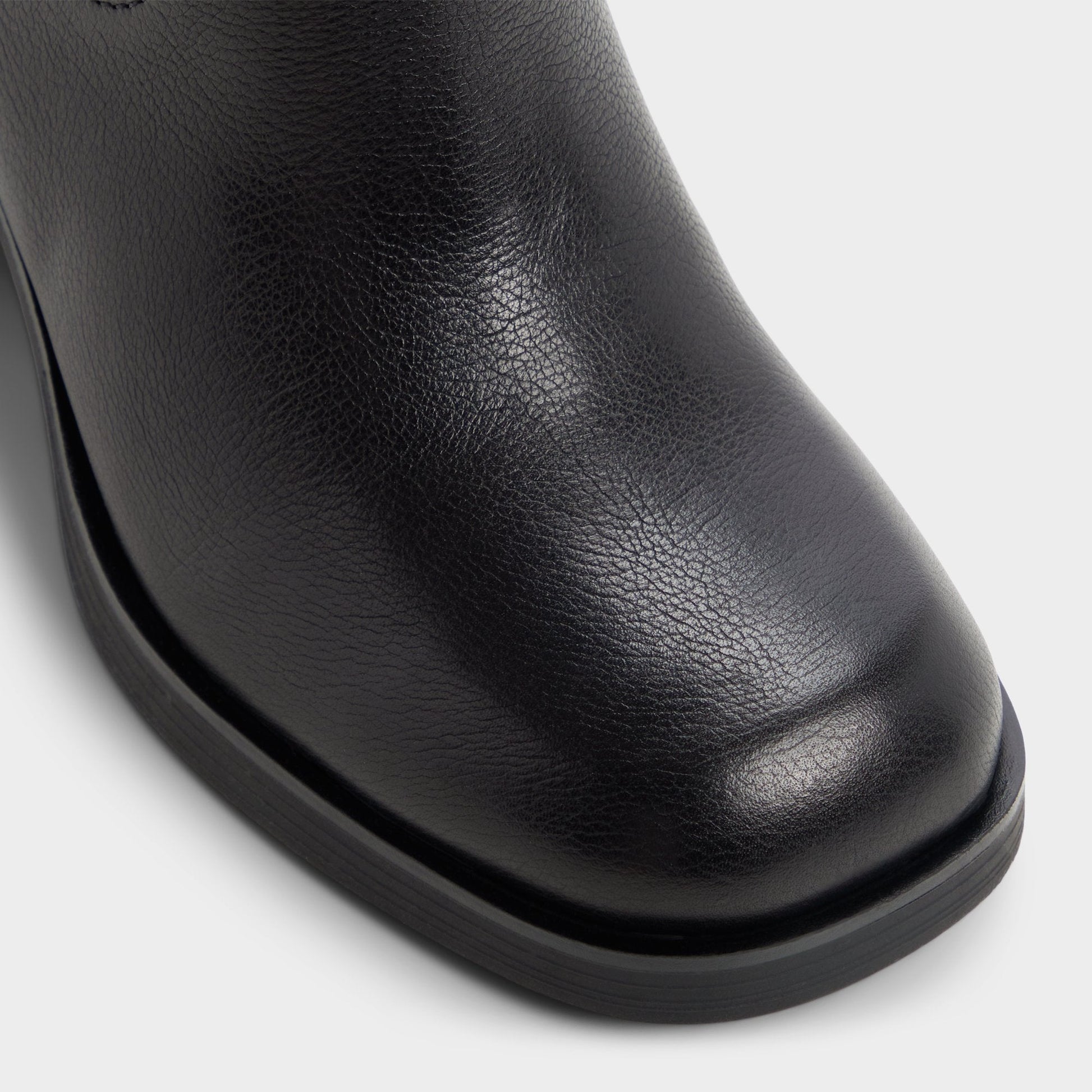 Juny in Black - Knee-high boot, Platform - Black