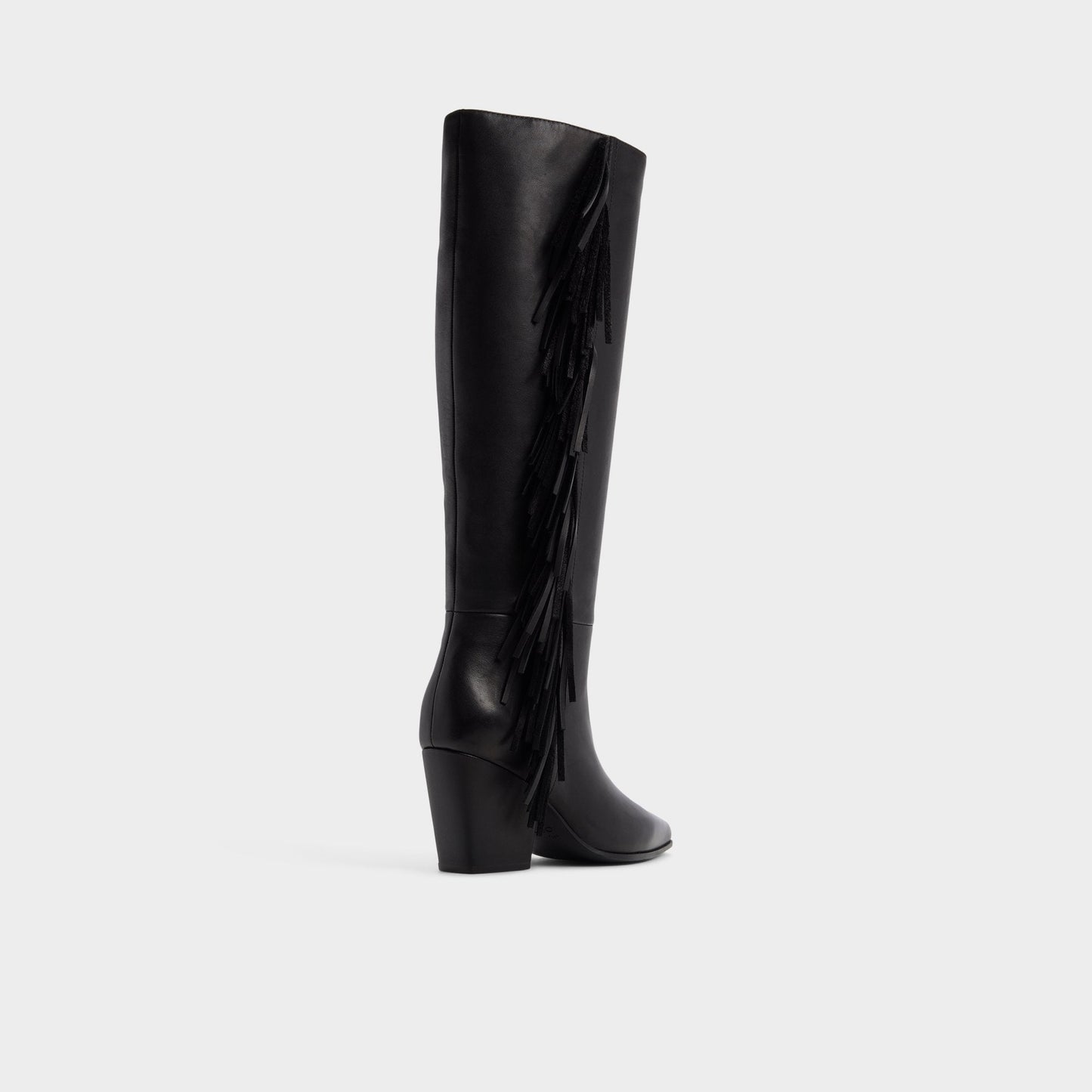 Kaelya in Black - Knee-high boot, Block heel - Black