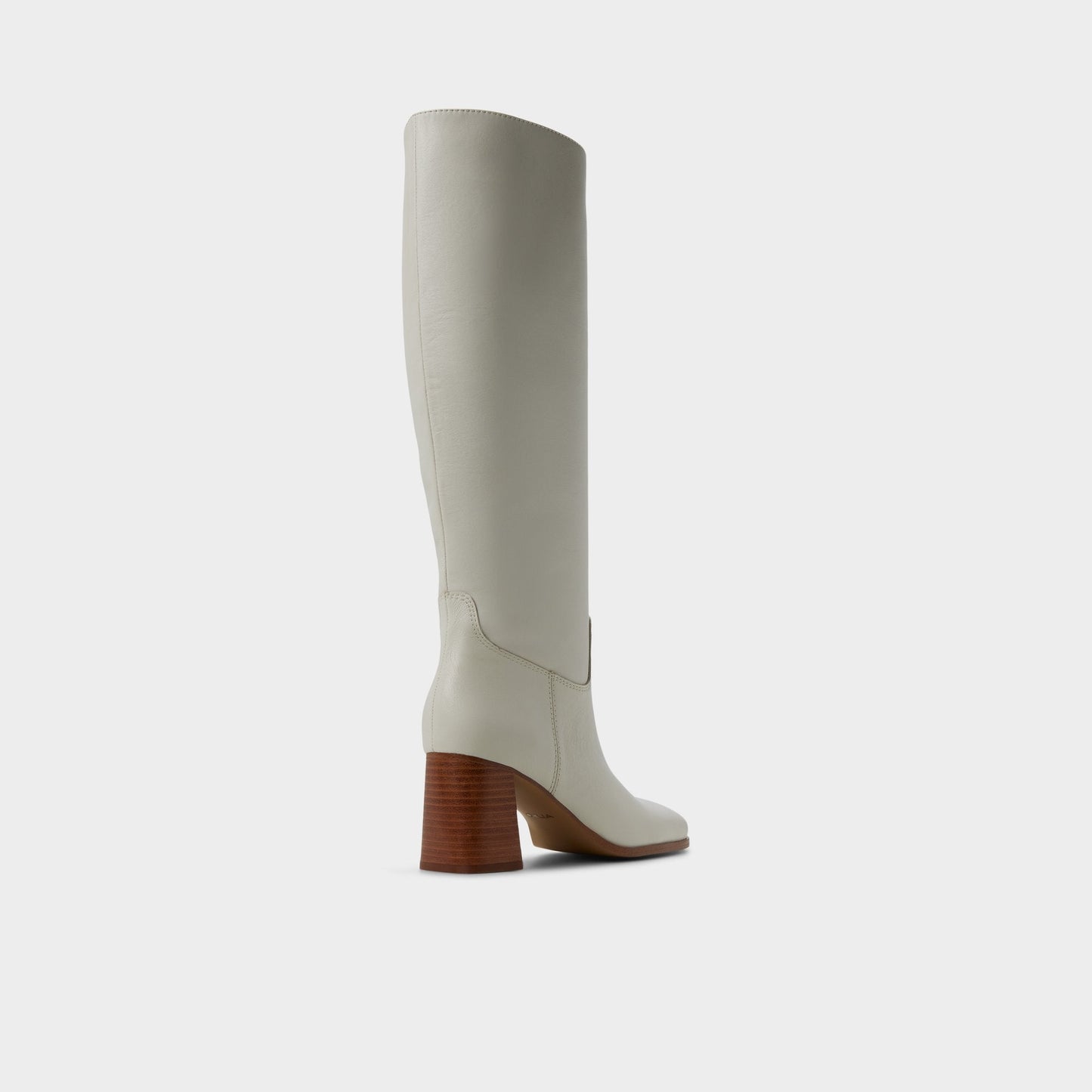 Elyze in White Bone - Knee-high boot, Block heel - White/bone
