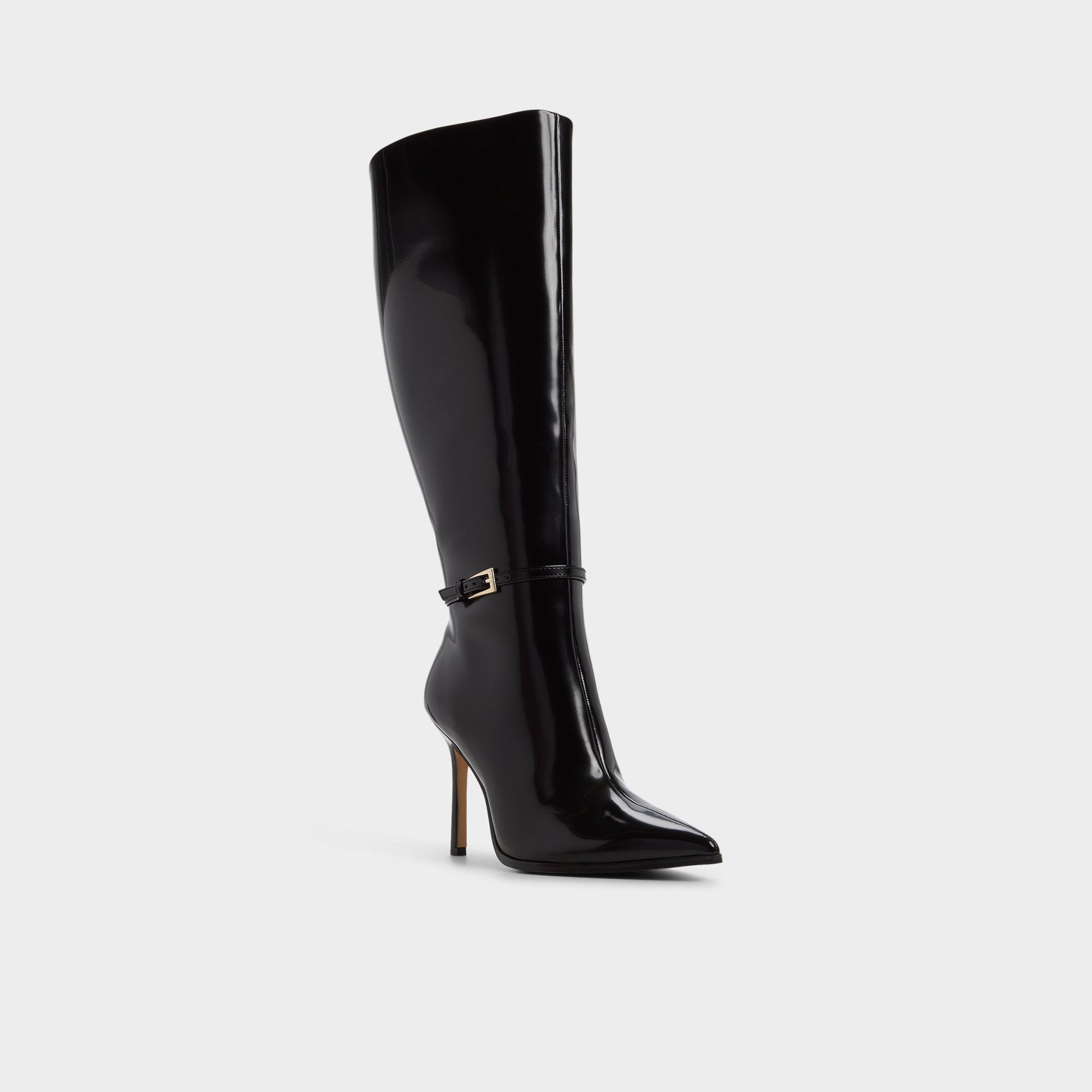 Maellie in Wc Black - Knee-high boot, Stiletto heel - Black