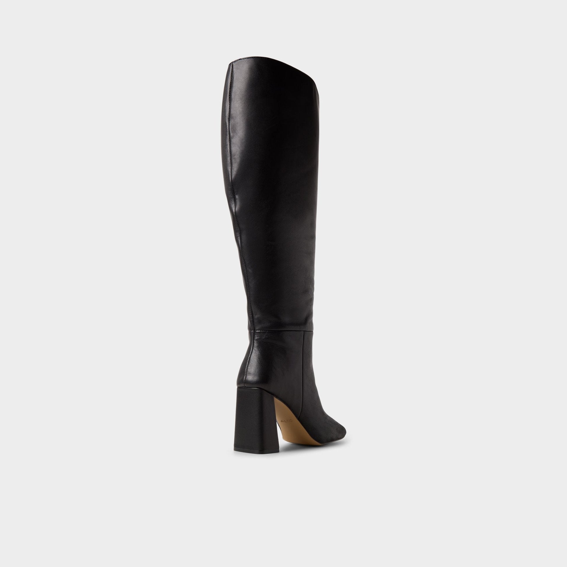 Helana in Wc Black - Knee-high boot, Block heel - Black