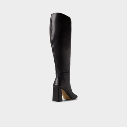 Helana in Wc Black - Knee-high boot, Block heel - Black