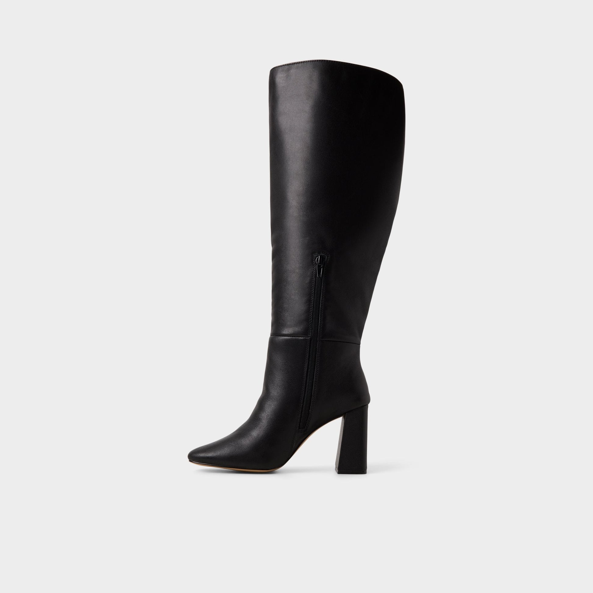 Helana in Wc Black - Knee-high boot, Block heel - Black