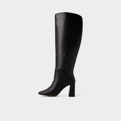 Helana in Wc Black - Knee-high boot, Block heel - Black