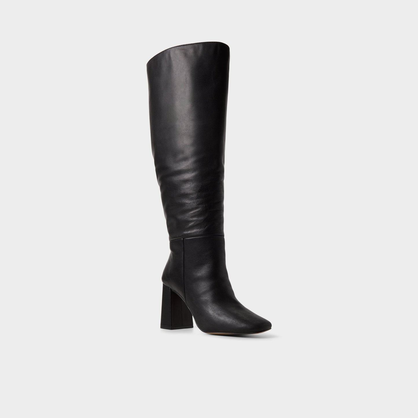 Helana in Wc Black - Knee-high boot, Block heel - Black