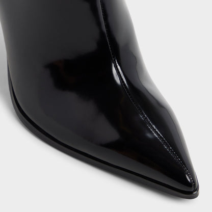 Maellie in Black - Knee-high boot, Stiletto heel - Black