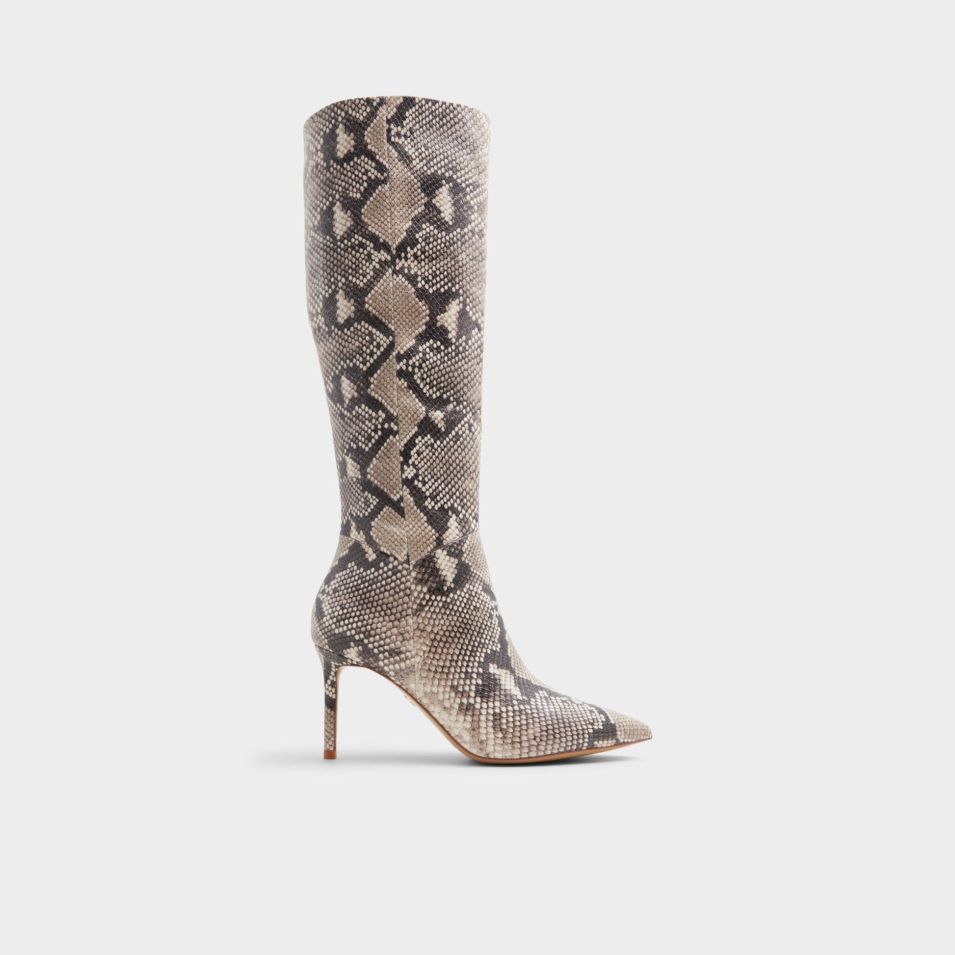Laroche Beige Overflow Women's Tall Boots - Knee-high boot, Stiletto heel - Beige Overflow