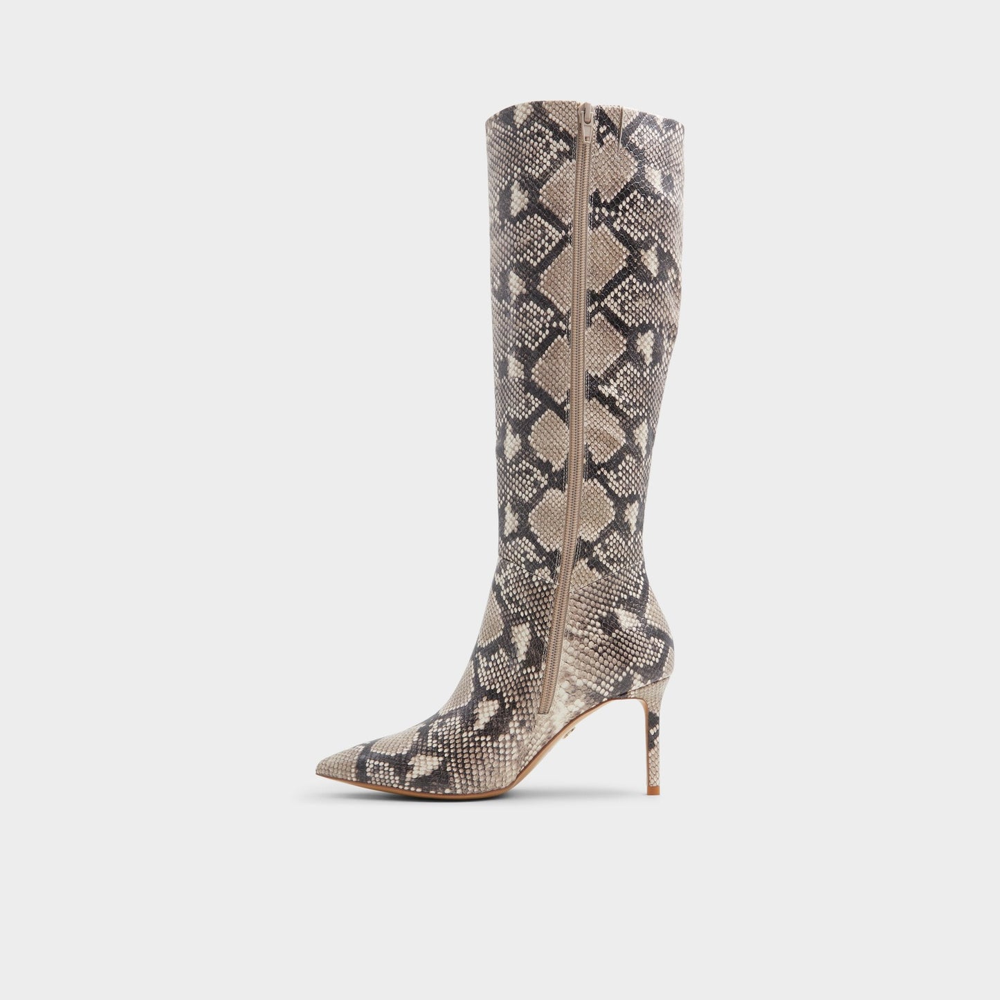 Laroche Beige Overflow Women's Tall Boots - Knee-high boot, Stiletto heel - Beige Overflow