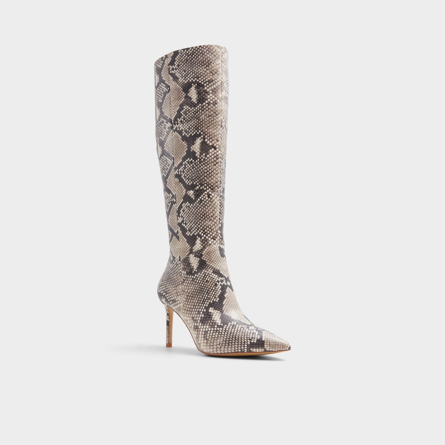 Laroche Beige Overflow Women's Tall Boots - Knee-high boot, Stiletto heel - Beige Overflow