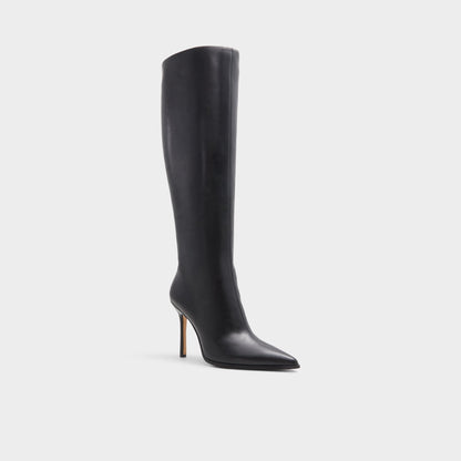 Maybellie Black Women's Tall Boots - Knee-high boot, Black - Black