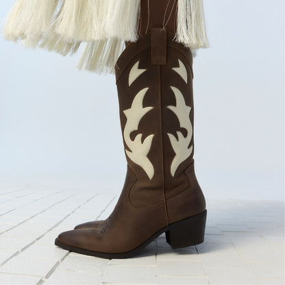 Nebraska Royal Brown Women's Western - Mid-calf western boot - Royal Brown