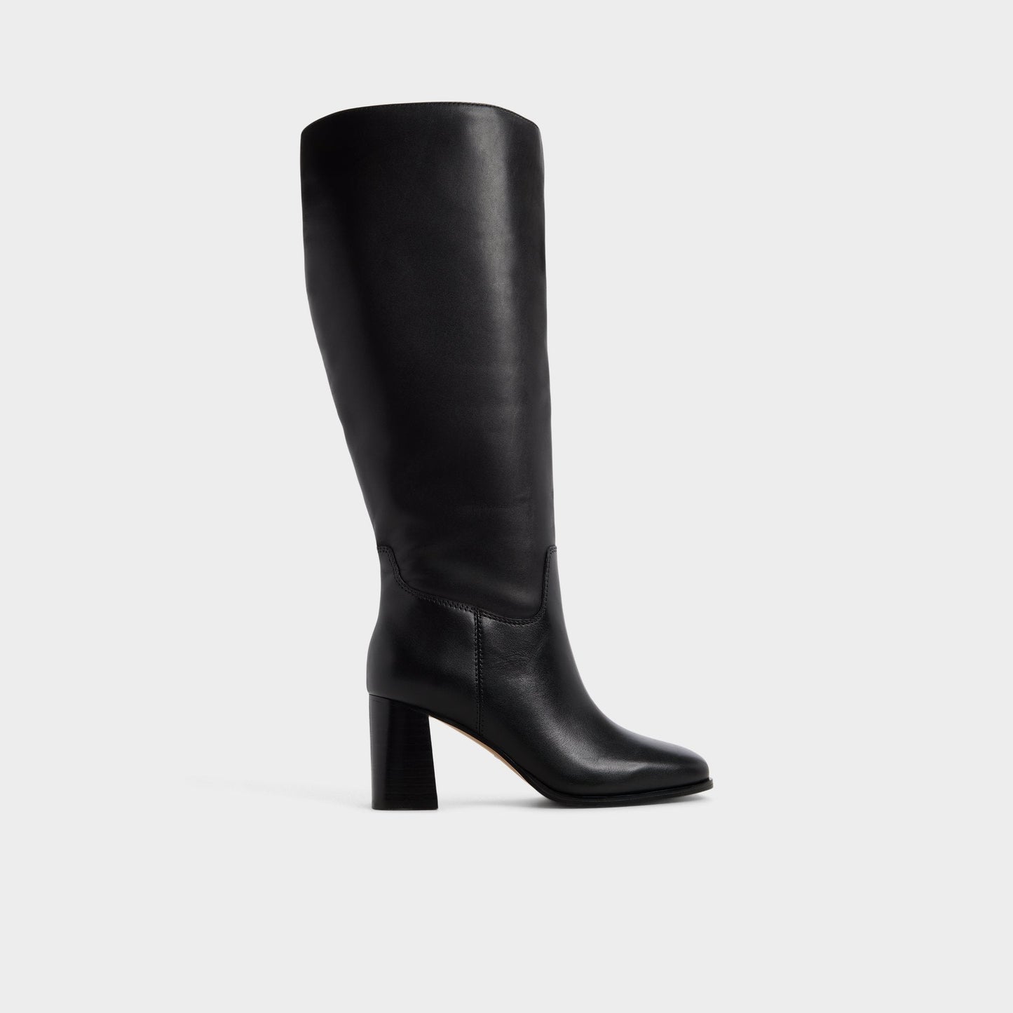 Elyze in Wc Black - Knee-high boot, Block heel - Black