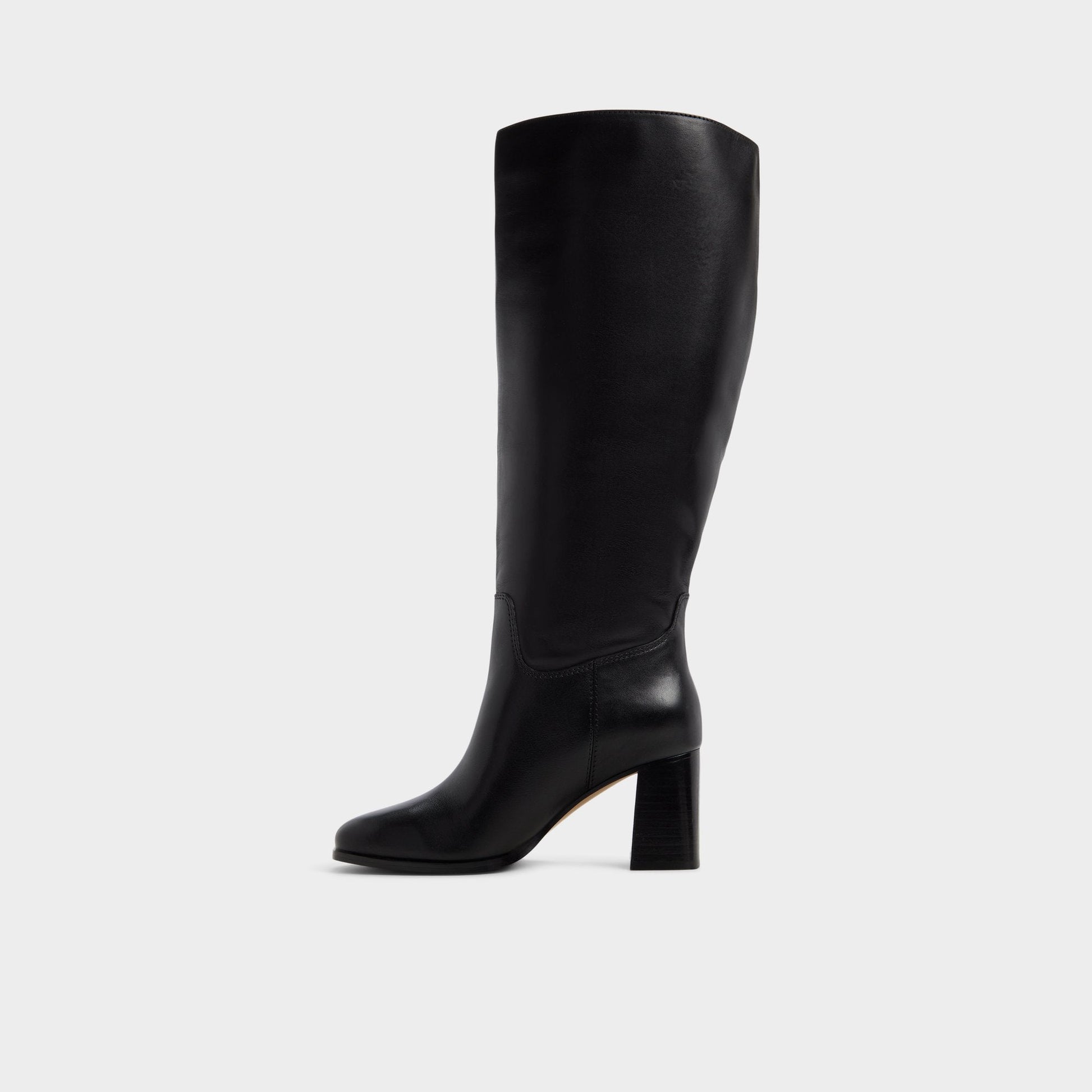 Elyze in Wc Black - Knee-high boot, Block heel - Black