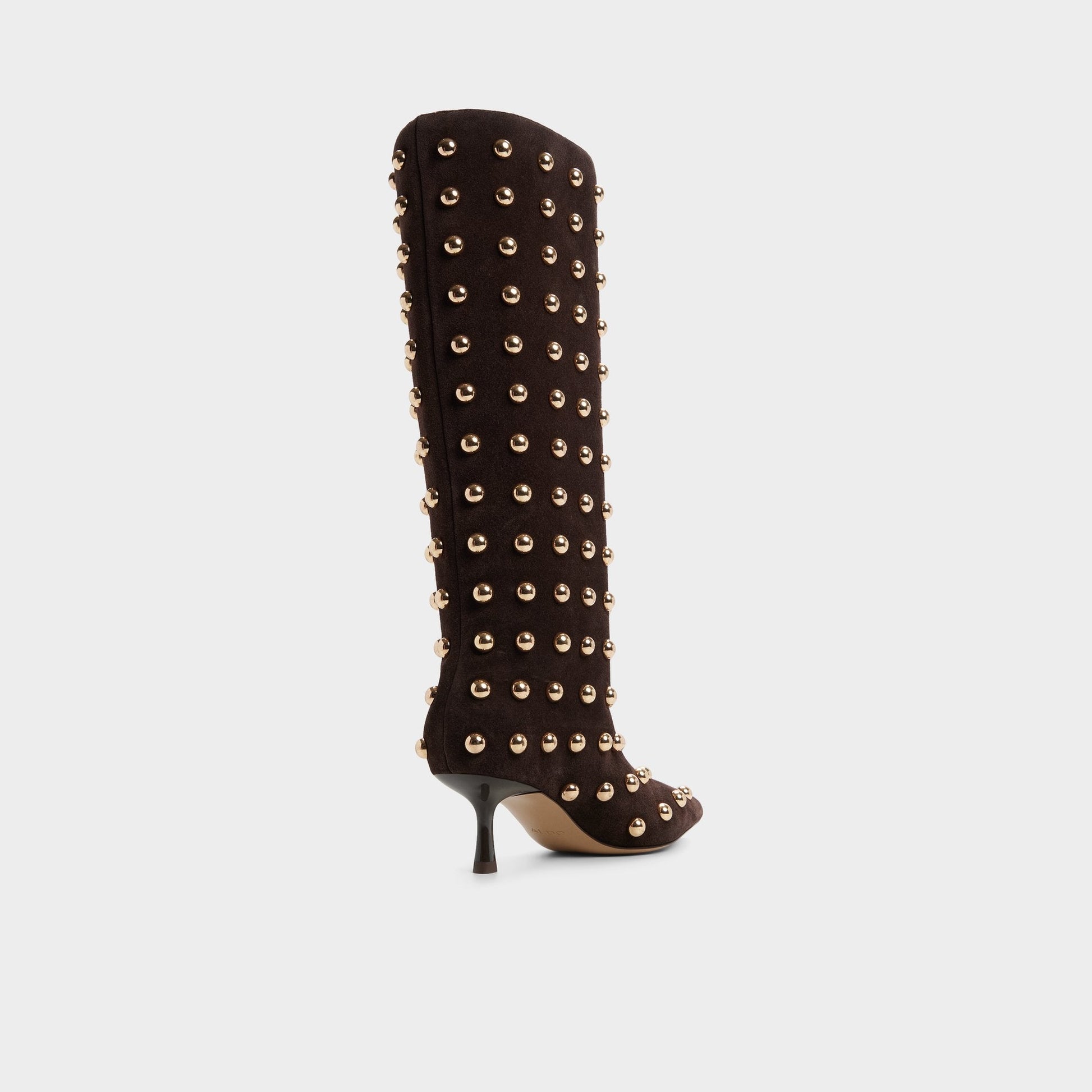 Selora in Medium Brown - Knee-high boot, Stiletto heel - Medium Brown