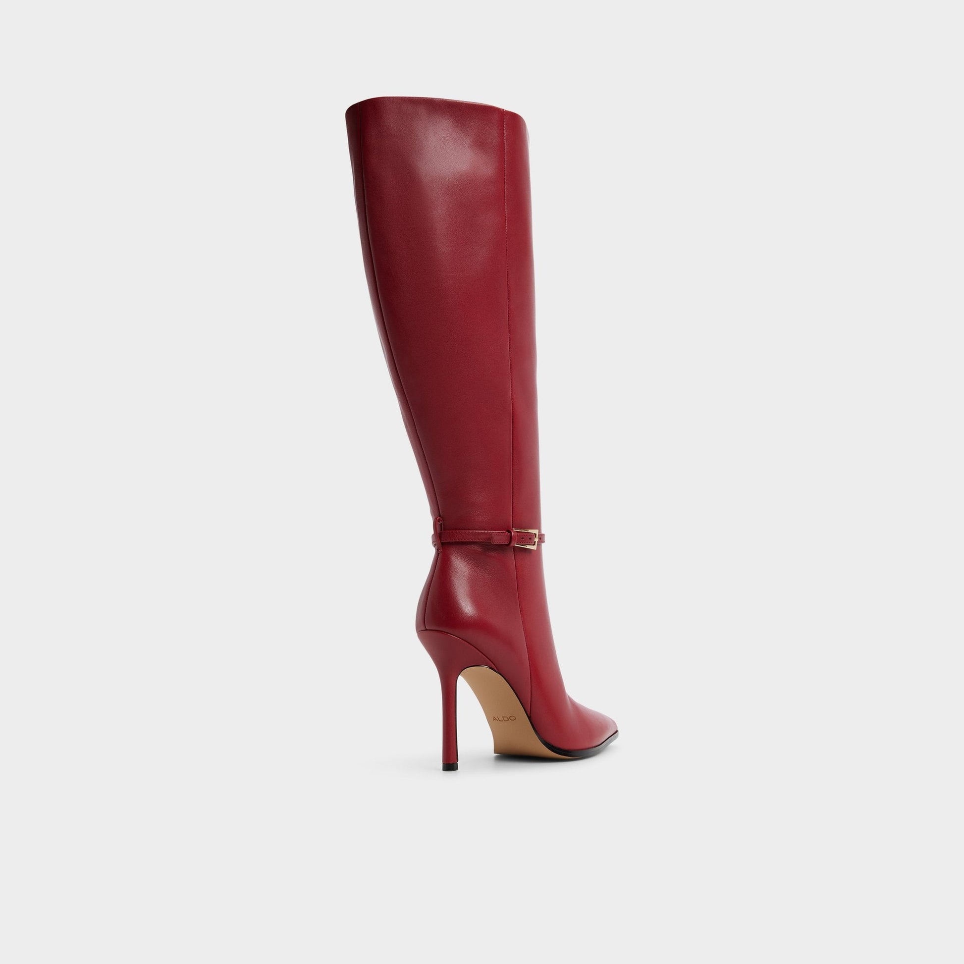 Maellie in Wc Dark Red - Knee-high boot, Stiletto heel - Dark Red