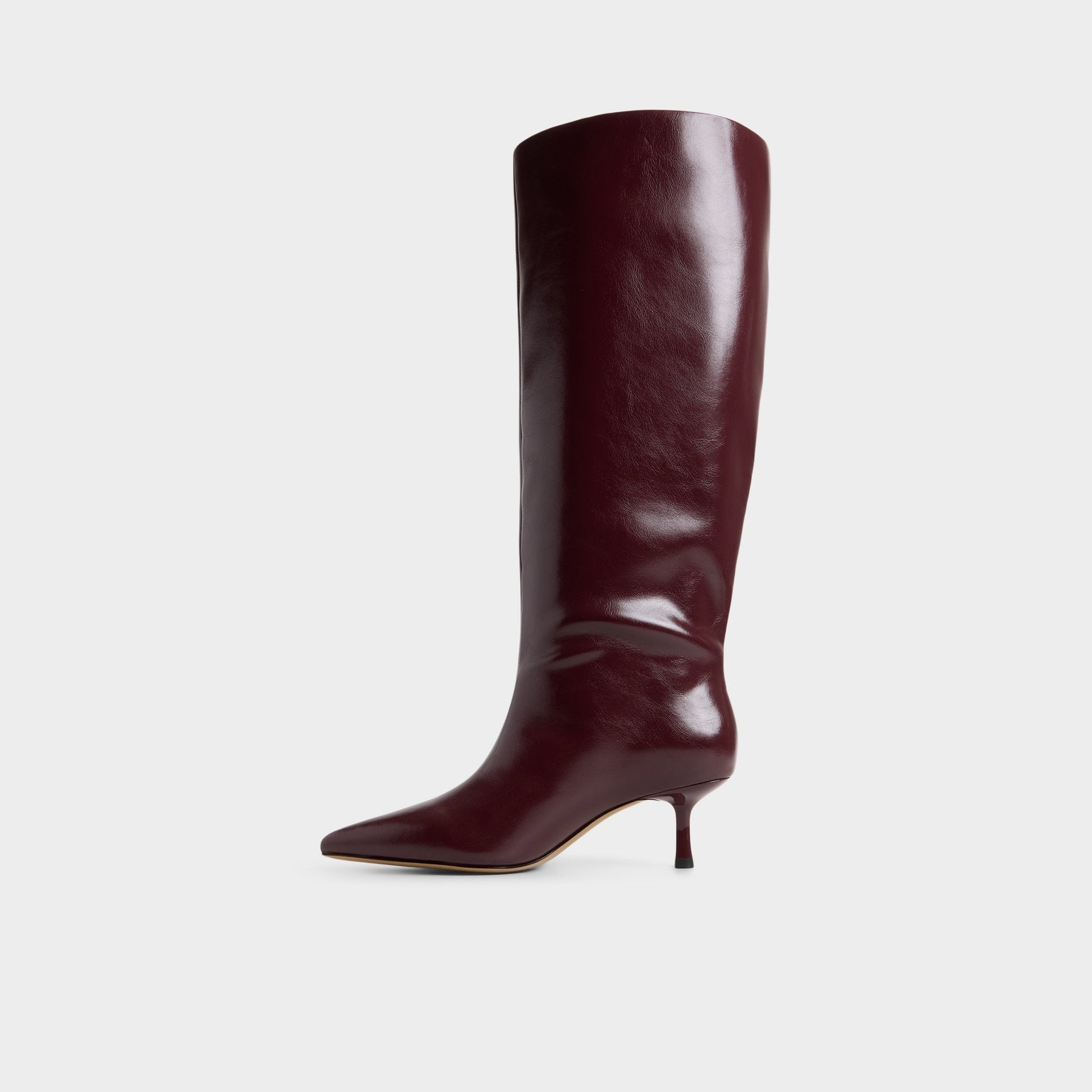 Selora in Wc Burgundy - Knee-high boot, Stiletto heel - Burgundy