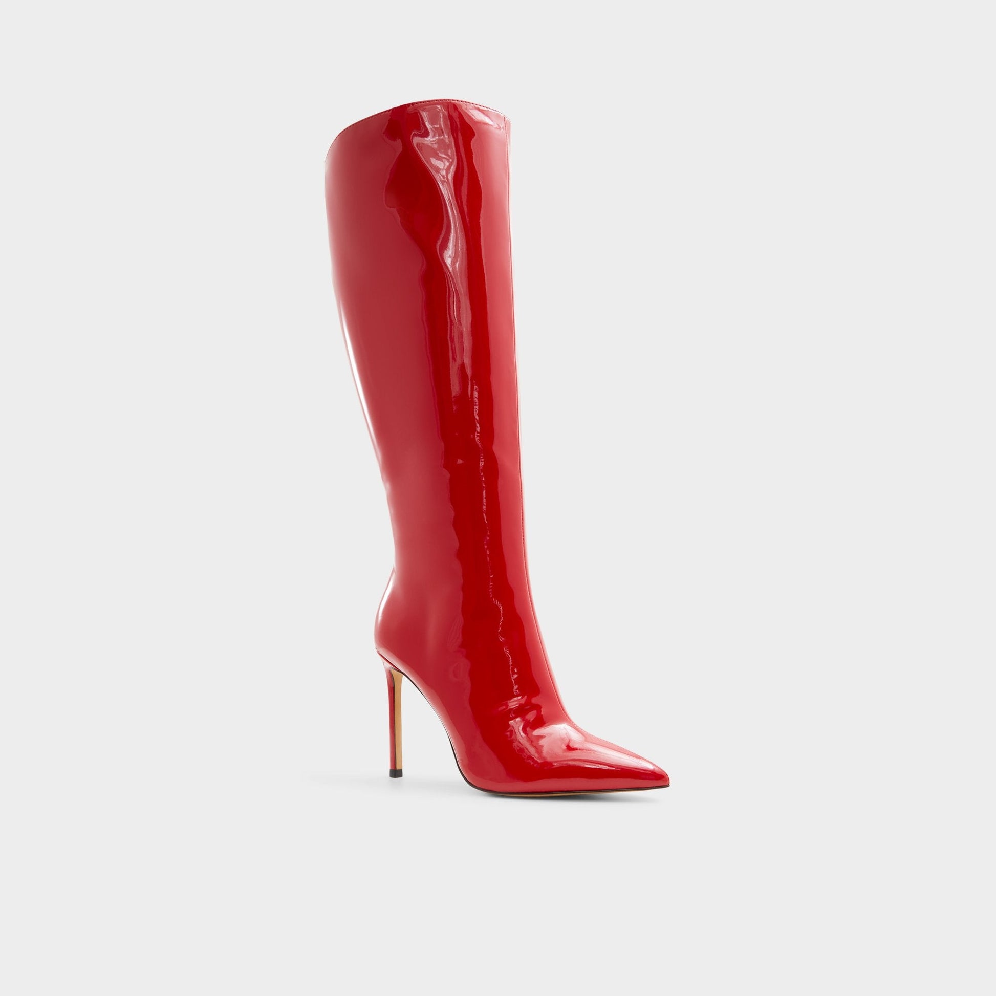 Agathea-wc Red Women's Tall Boots - Knee-high boot, Stiletto heel - Red