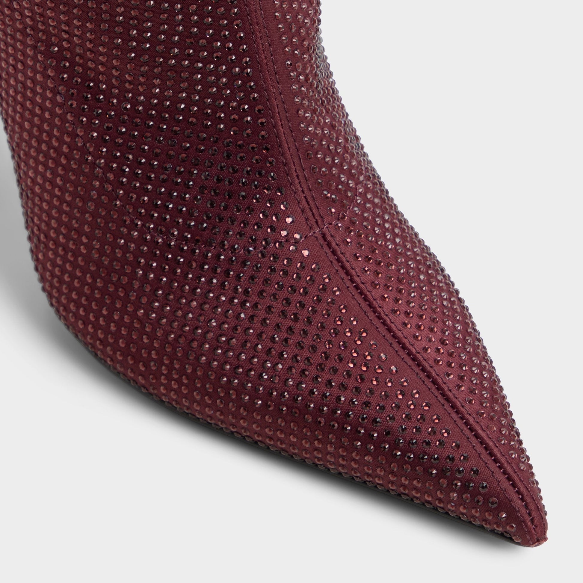 Innez in Bordo - Knee-high boot, Stiletto heel - Bordo