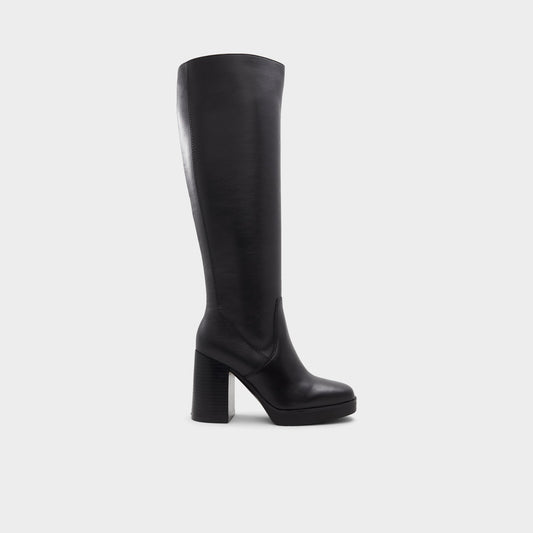 Equine Black Women's Tall Boots - Knee-high boot, Black - Black