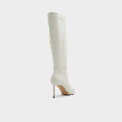 Laroche-wc White/Bone Women's Tall Boots - Knee-high boot, Stiletto heel - White/Bone