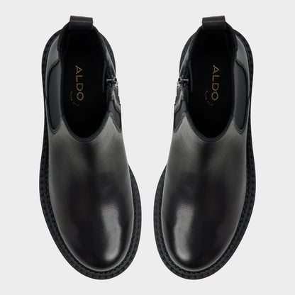 Bestina in Black - Chelsea boot, Lug sole - Black