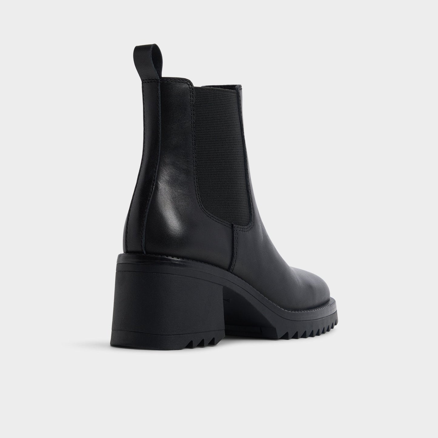 Anneliese in Black - Chelsea boot, Lug sole - Black