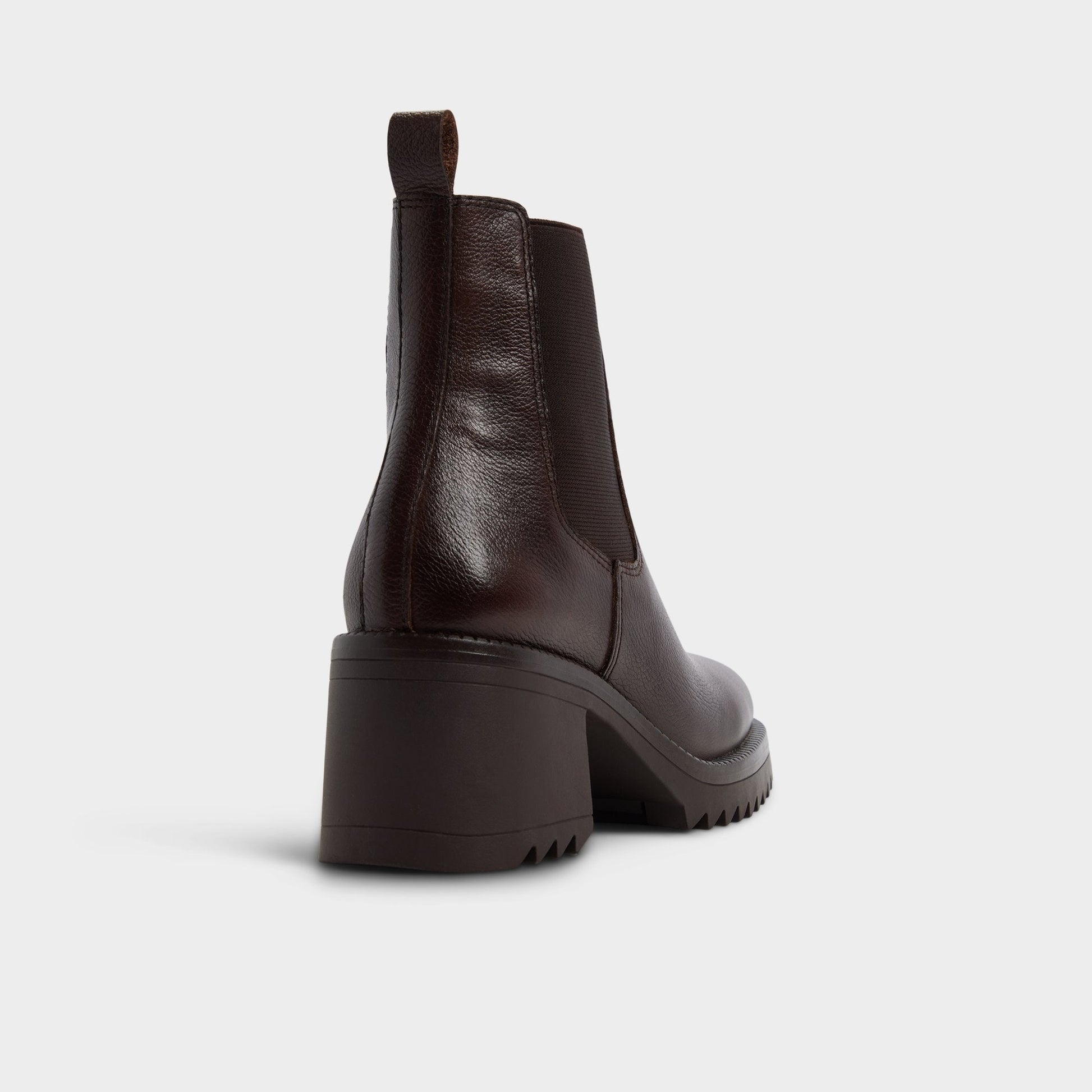 Anneliese in Medium Brown - Chelsea boot, Lug sole - Medium brown