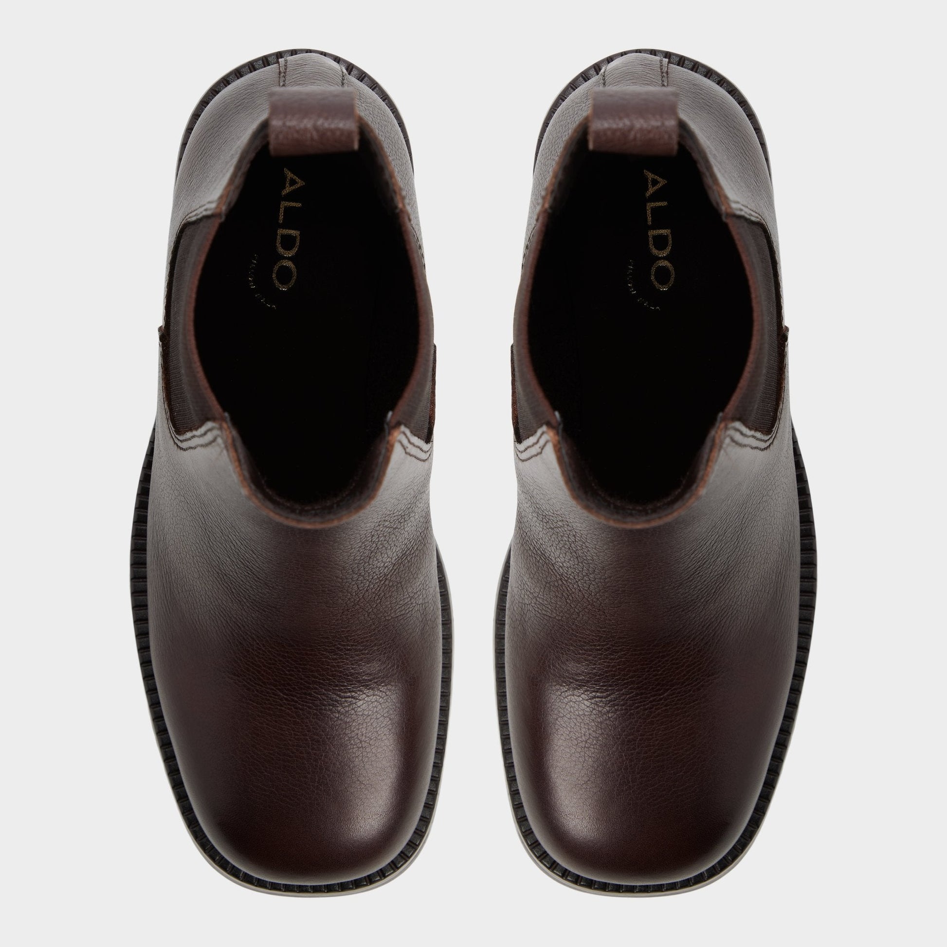 Anneliese in Medium Brown - Chelsea boot, Lug sole - Medium brown