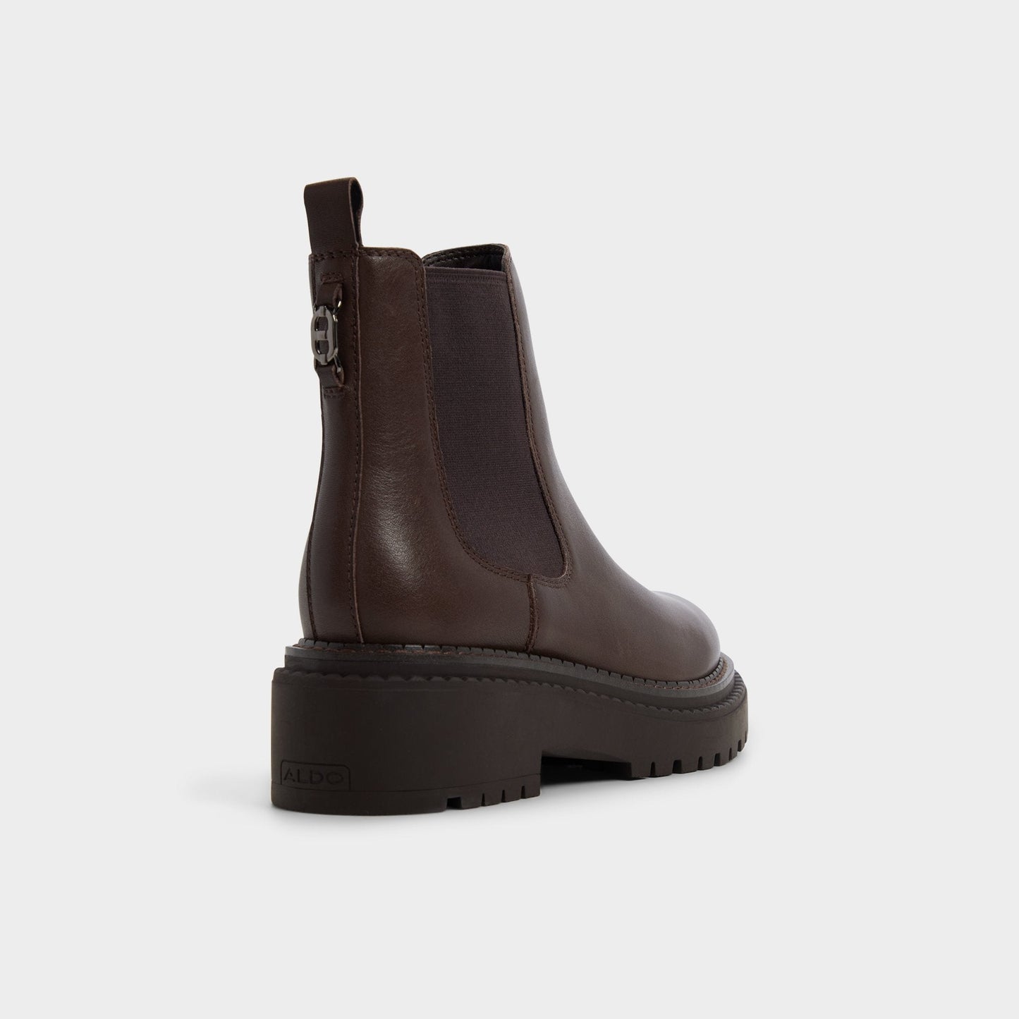Bestina in Dark Brown - Chelsea boot, Lug sole - Dark brown