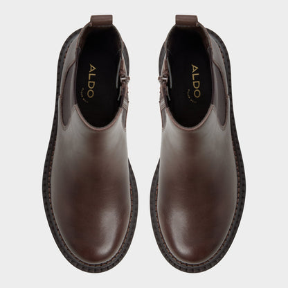 Bestina in Dark Brown - Chelsea boot, Lug sole - Dark brown