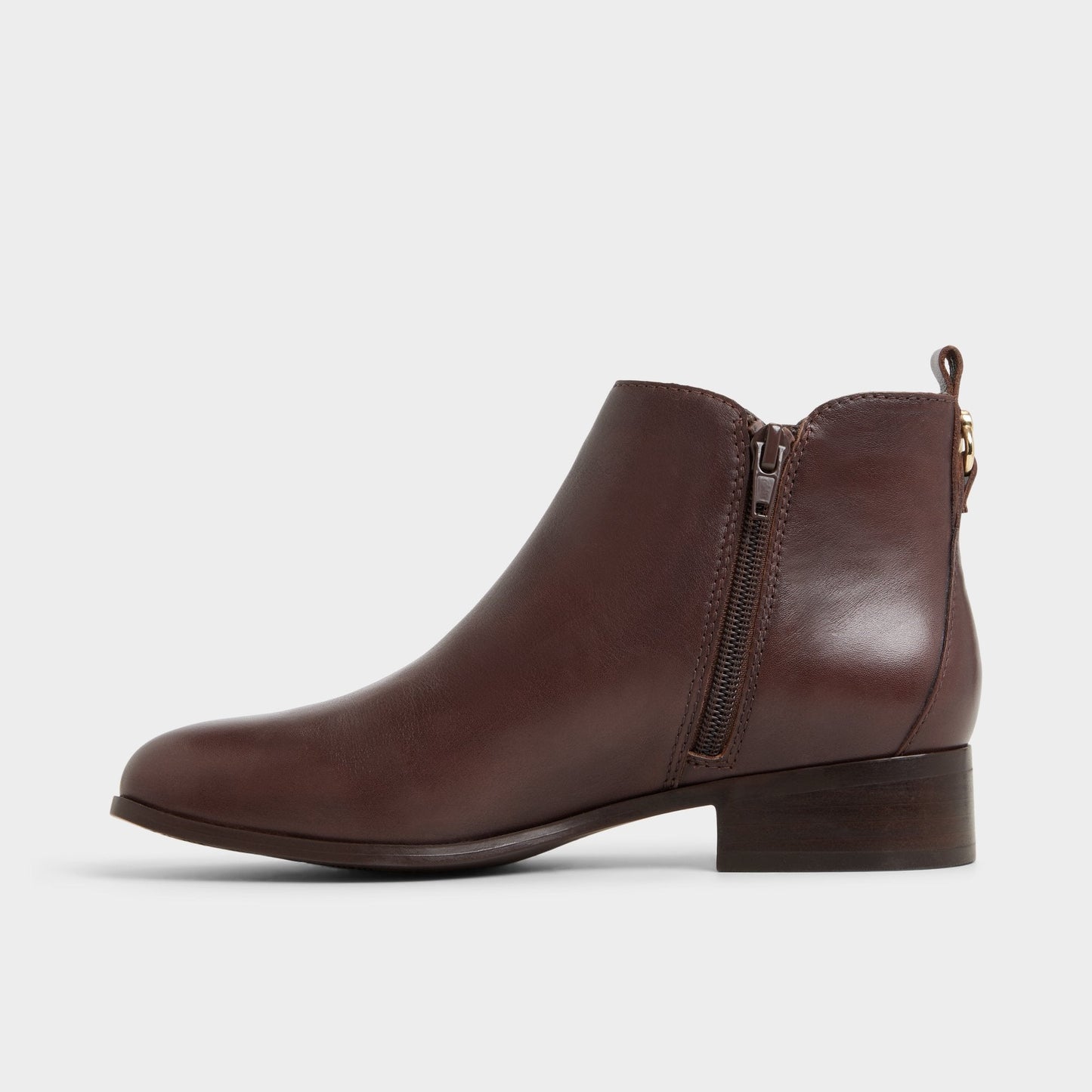 Verity in Dark Brown - Chelsea boot, Block heel - Dark brown