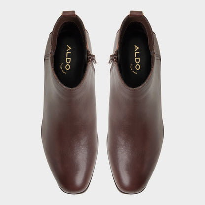 Verity in Dark Brown - Chelsea boot, Block heel - Dark brown