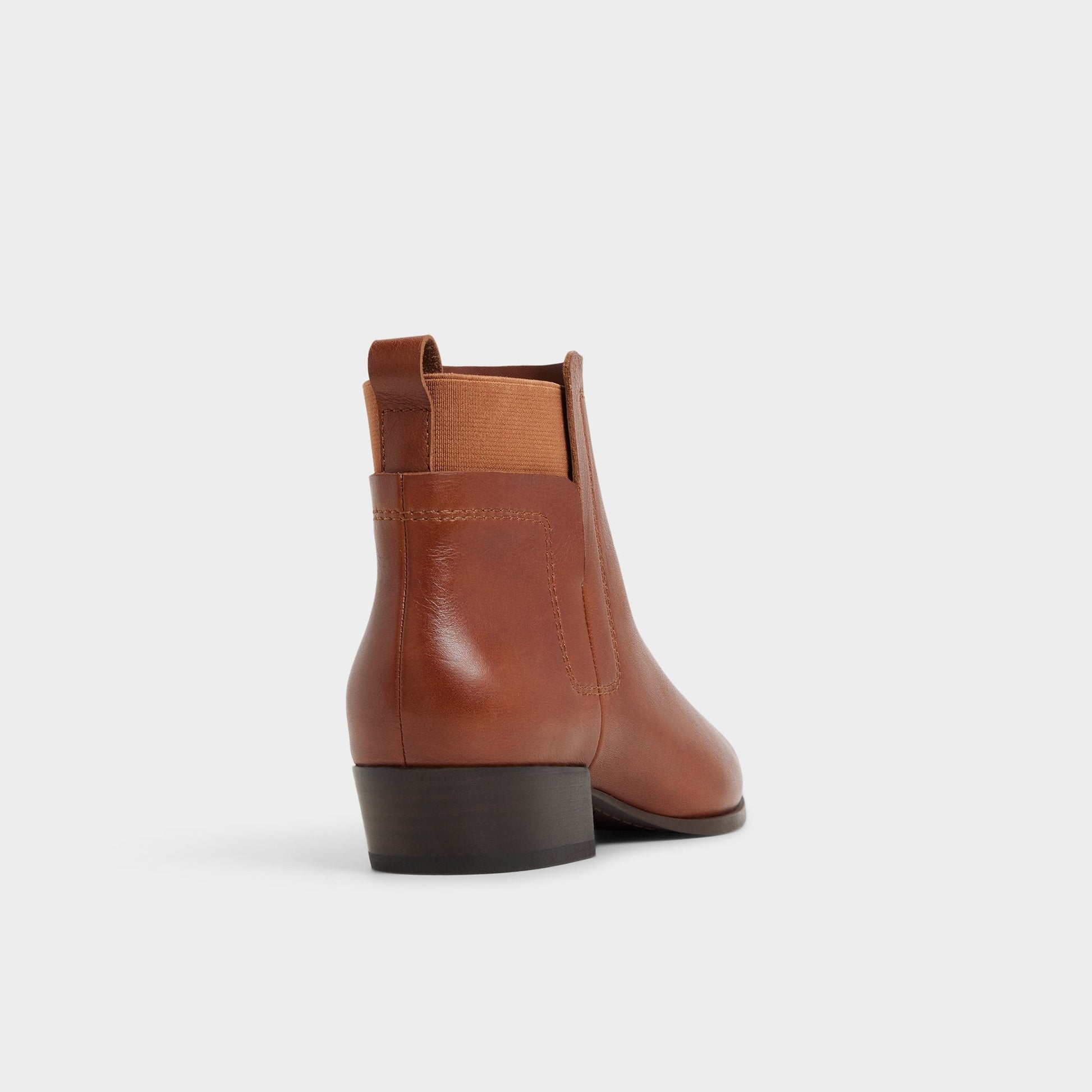 Raneldar in Medium Brown - Chelsea boot, Block heel - Medium brown