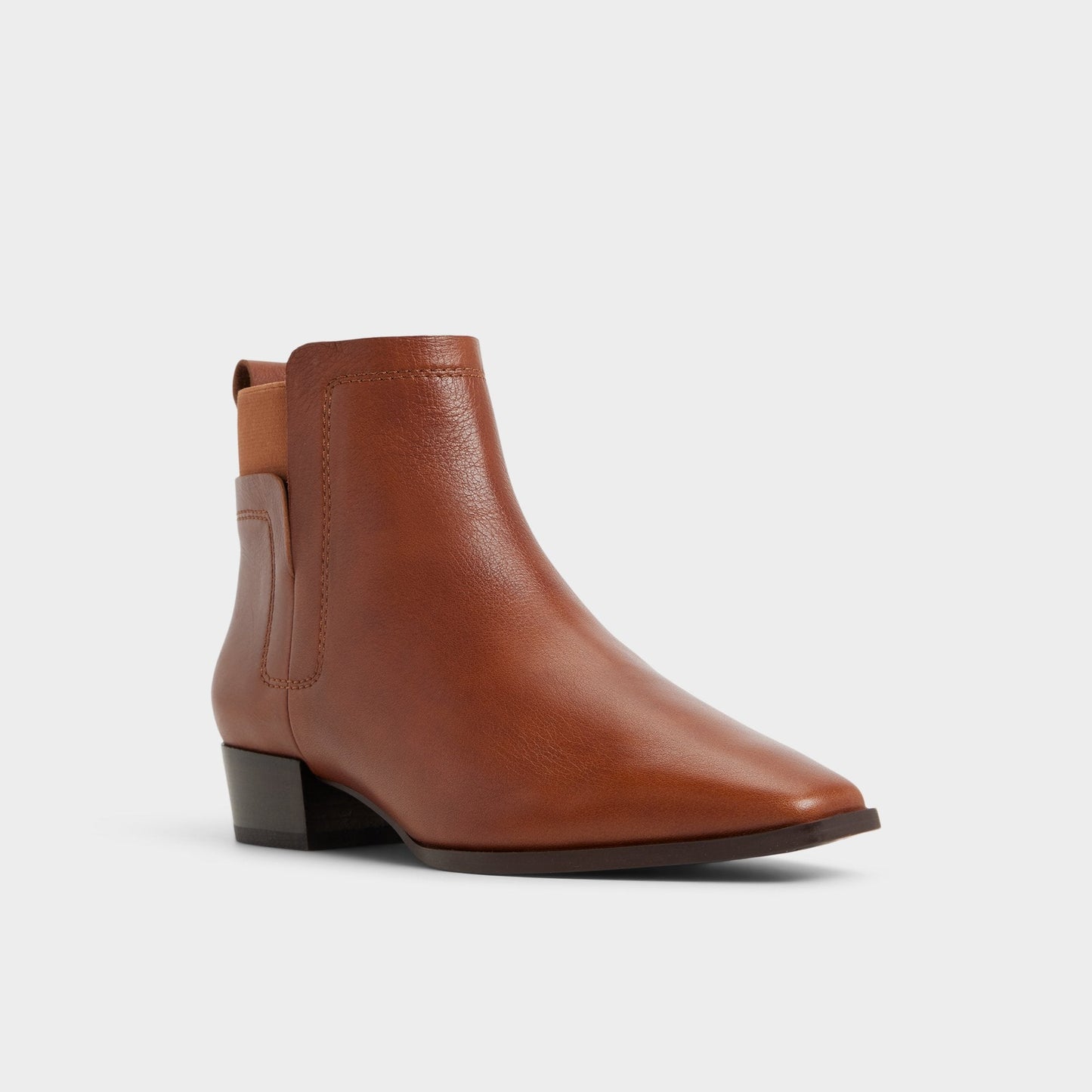 Raneldar in Medium Brown - Chelsea boot, Block heel - Medium brown