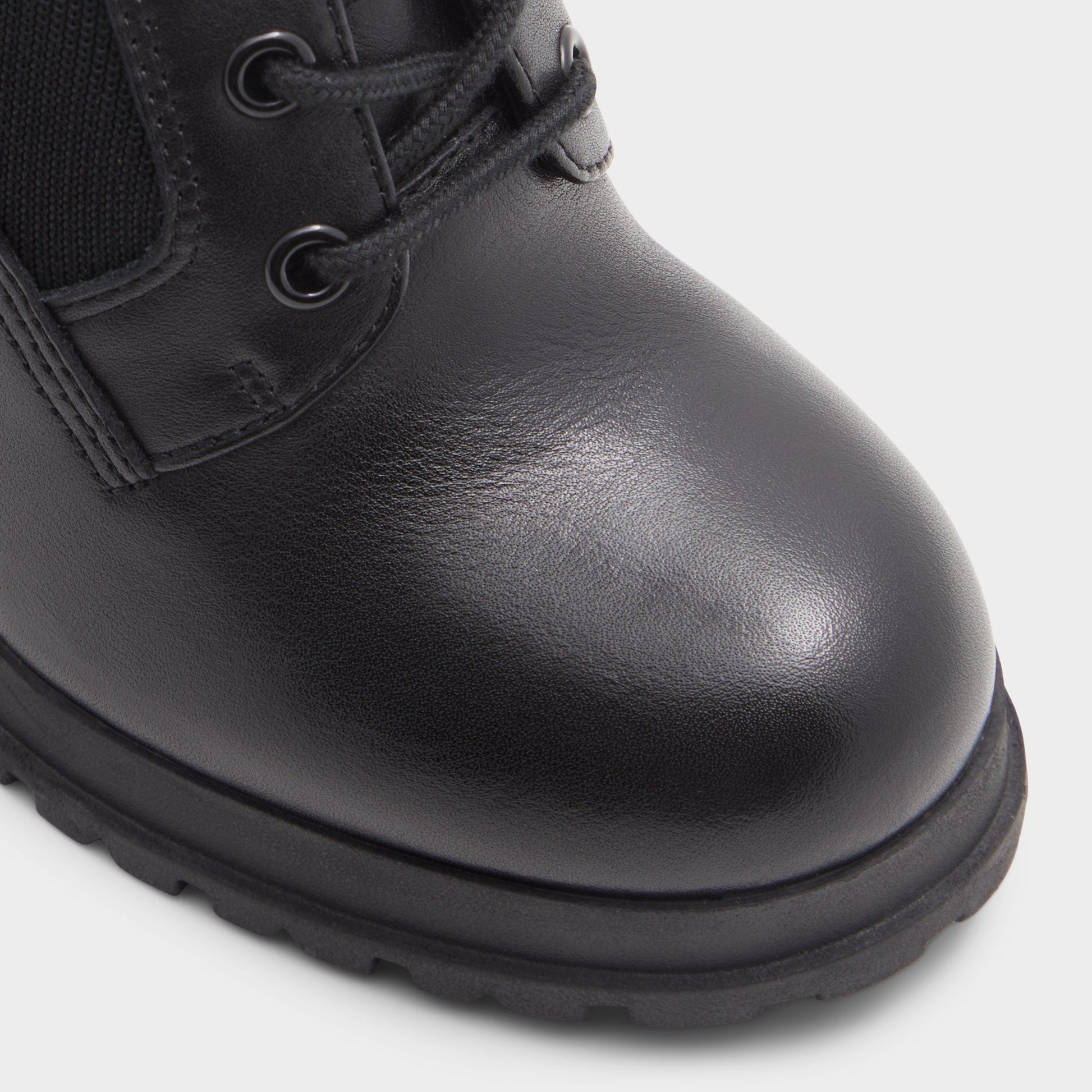 Rebellious Black Women's Combat boots - Combat ankle boot, Lug sole - Black