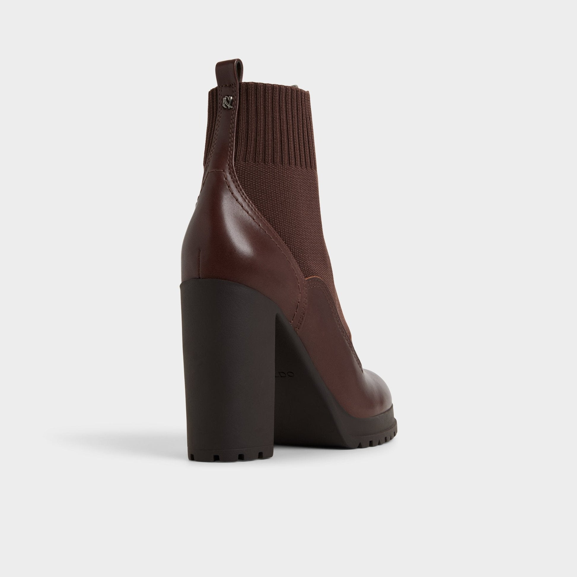 Rebellious in Other Brown - Combat ankle boot, Lug sole - Other brown