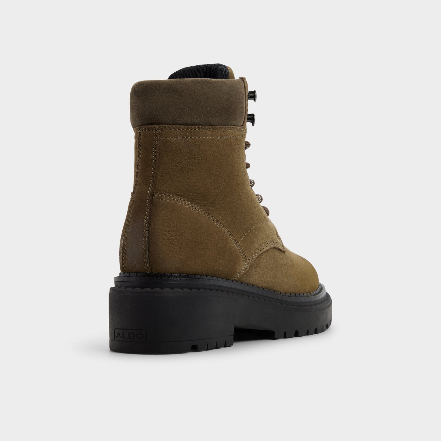 Lewellan in Dark Green - Hiking boot, Lug sole - Dark green