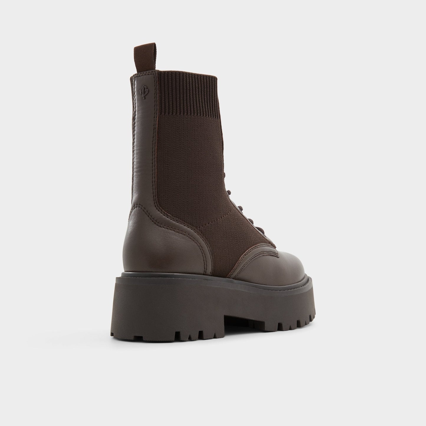Talaleryknit Brown Overflow Women's Combat boots - Combat ankle boot, Brown - Brown Overflow