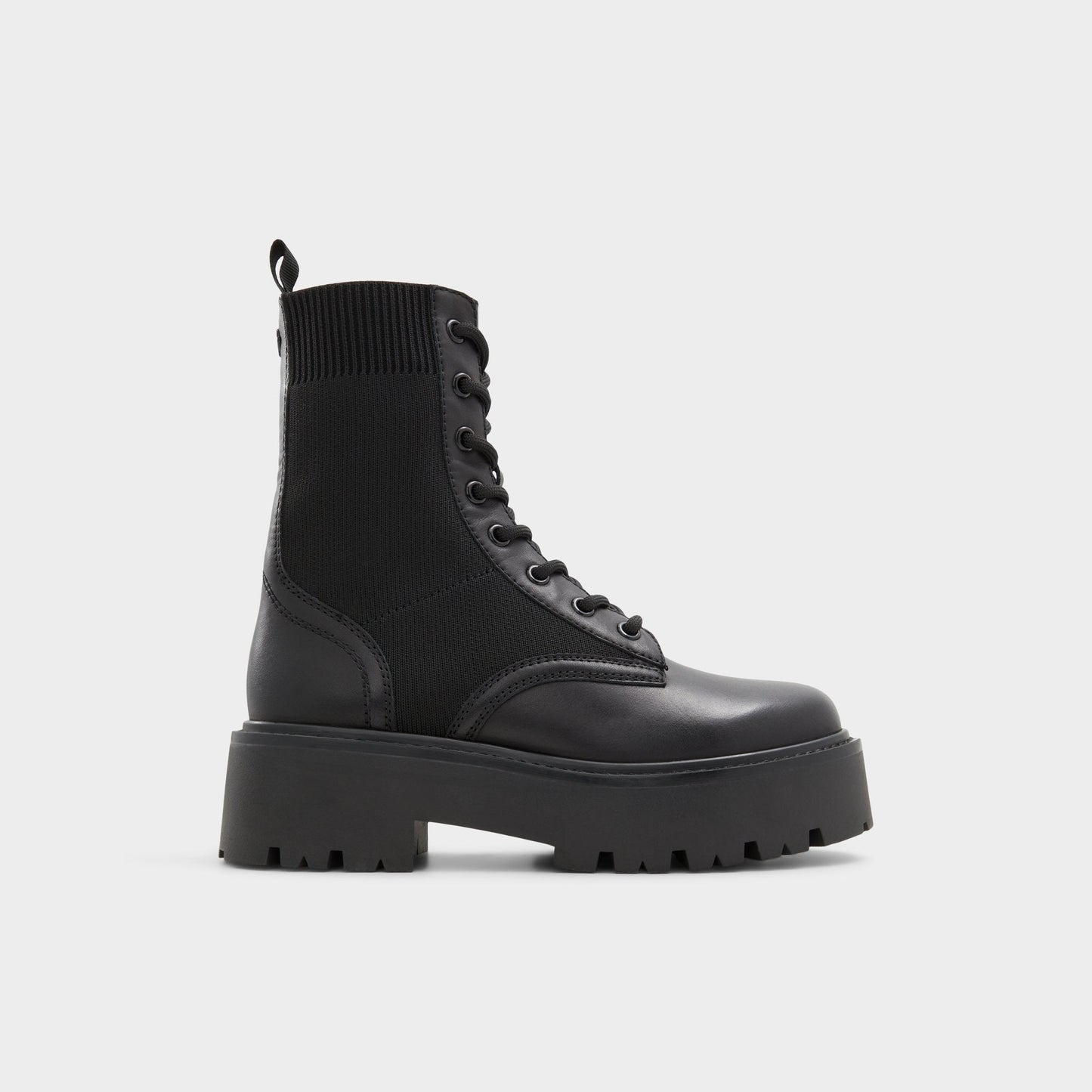 Talaleryknit Black Women's Combat boots - Combat ankle boot, Black - Black