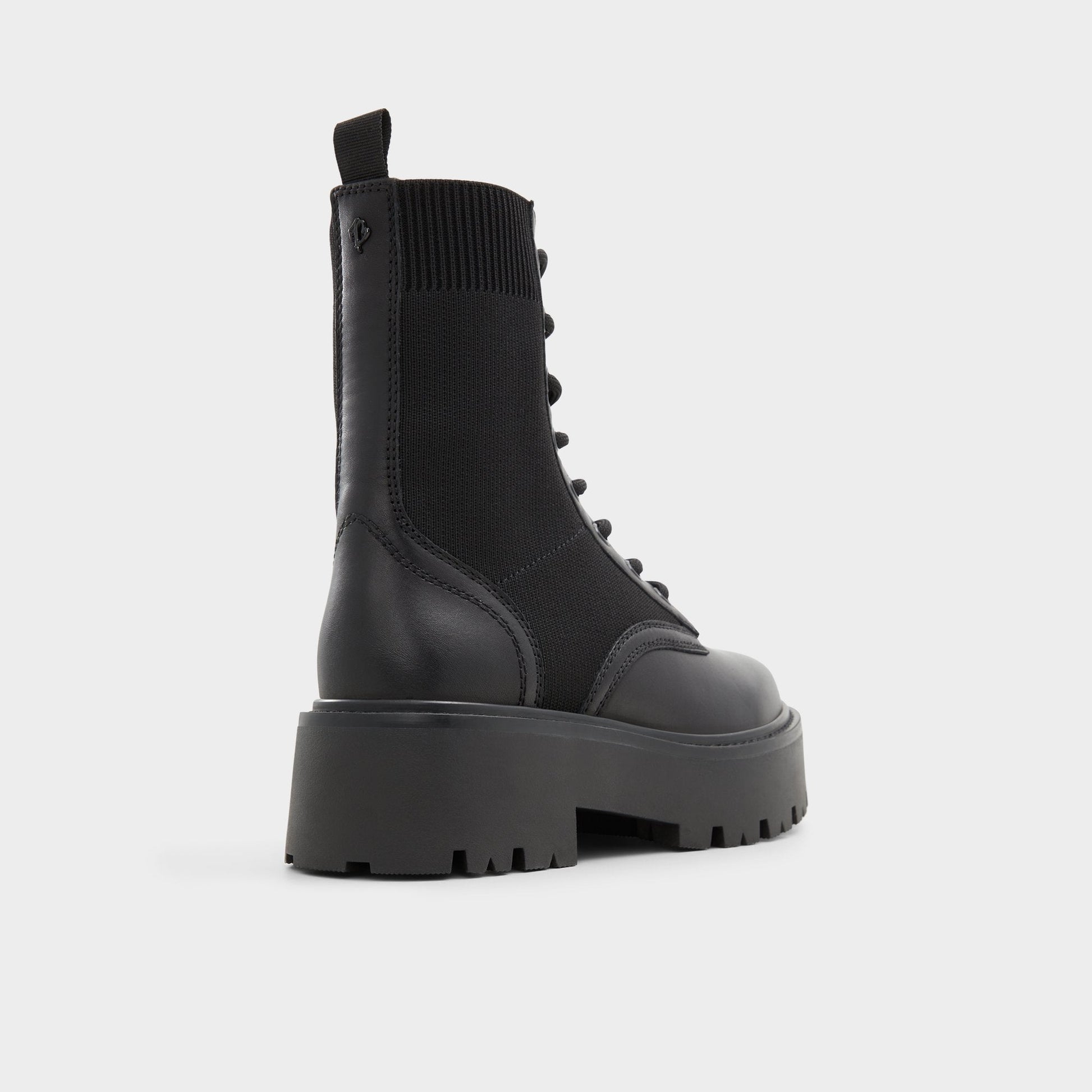 Talaleryknit Black Women's Combat boots - Combat ankle boot, Black - Black