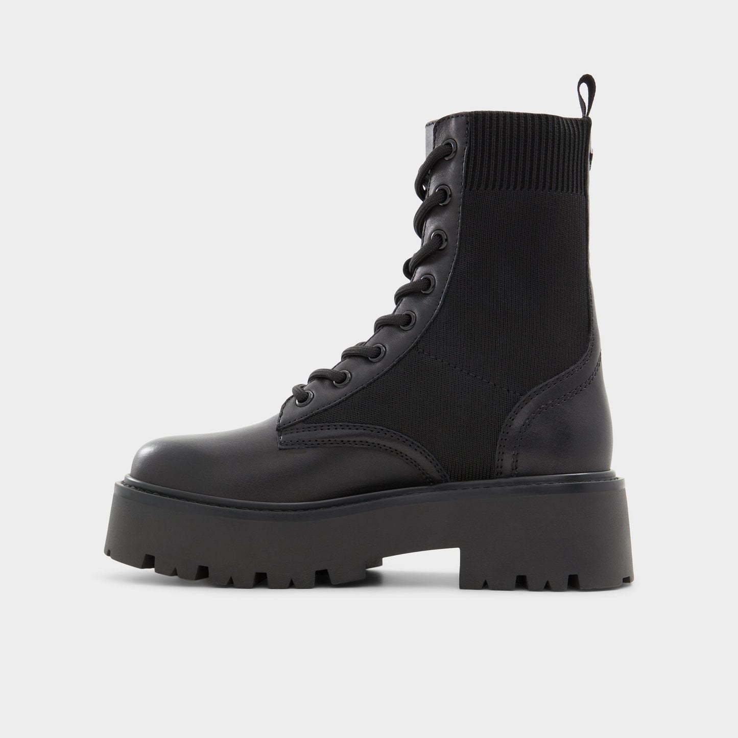 Talaleryknit Black Women's Combat boots - Combat ankle boot, Black - Black