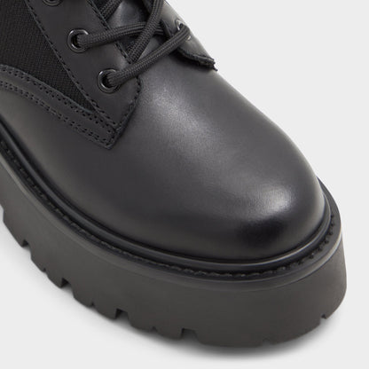 Talaleryknit Black Women's Combat boots - Combat ankle boot, Black - Black