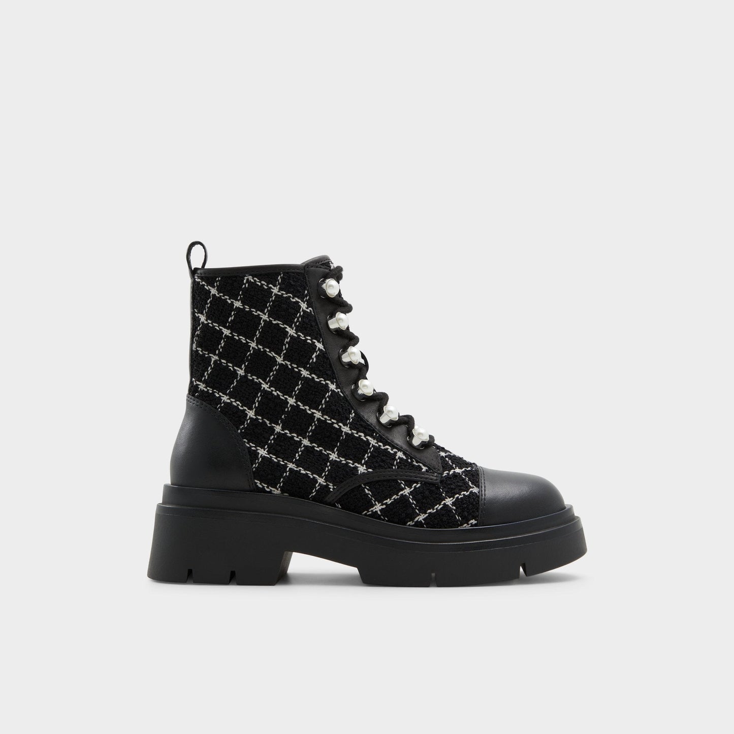 Marthia in Other Black - Combat ankle boot, Black - Other black