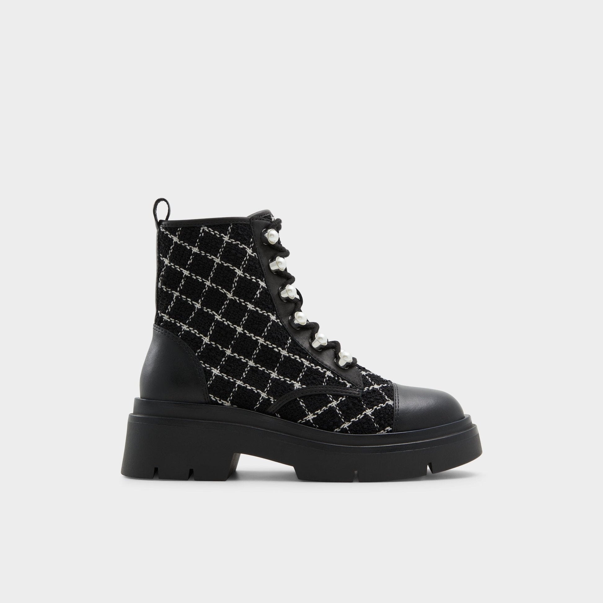 Marthia in Other Black - Combat ankle boot, Black - Other black
