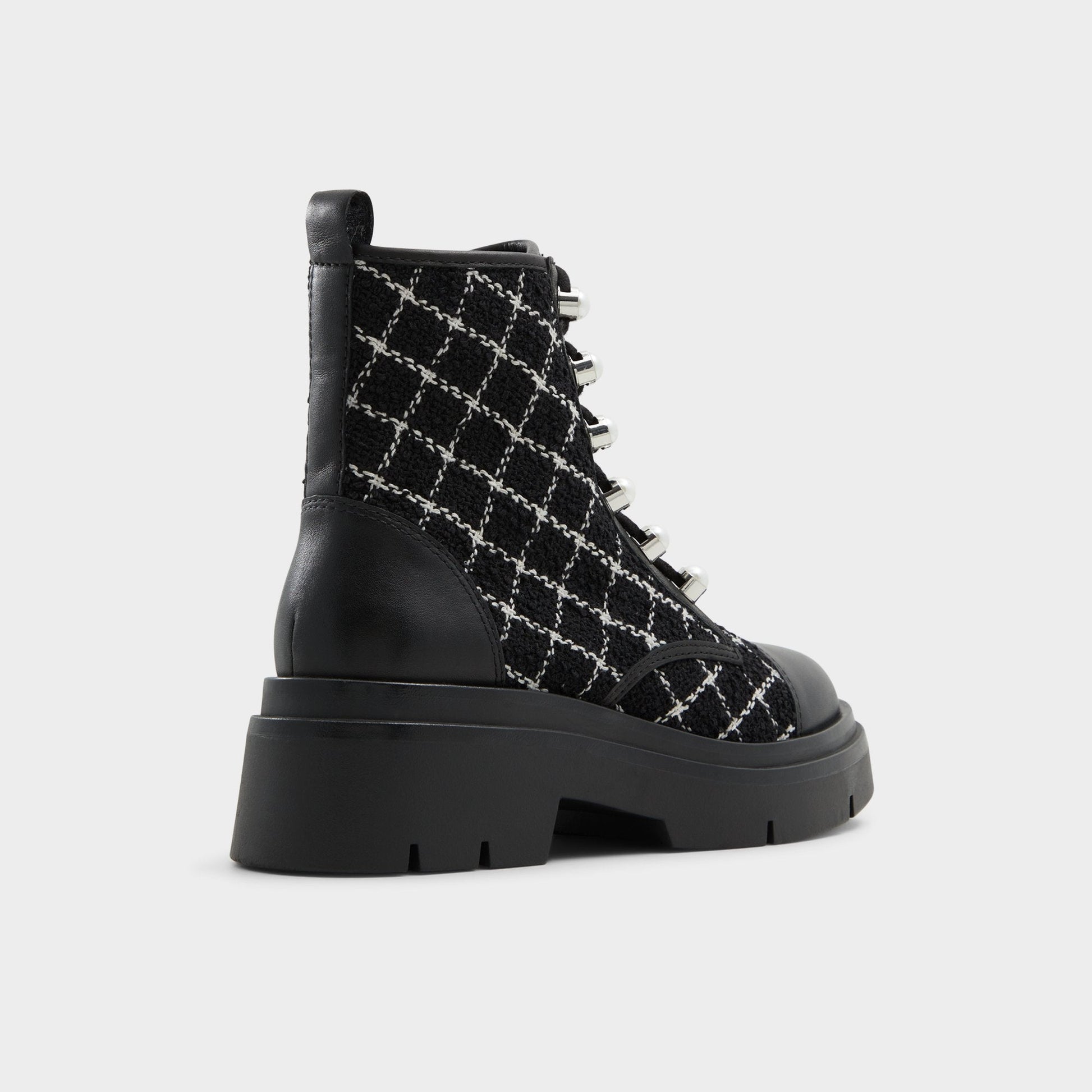 Marthia in Other Black - Combat ankle boot, Black - Other black