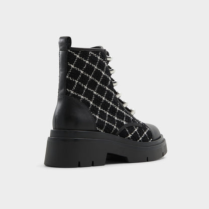 Marthia in Other Black - Combat ankle boot, Black - Other black